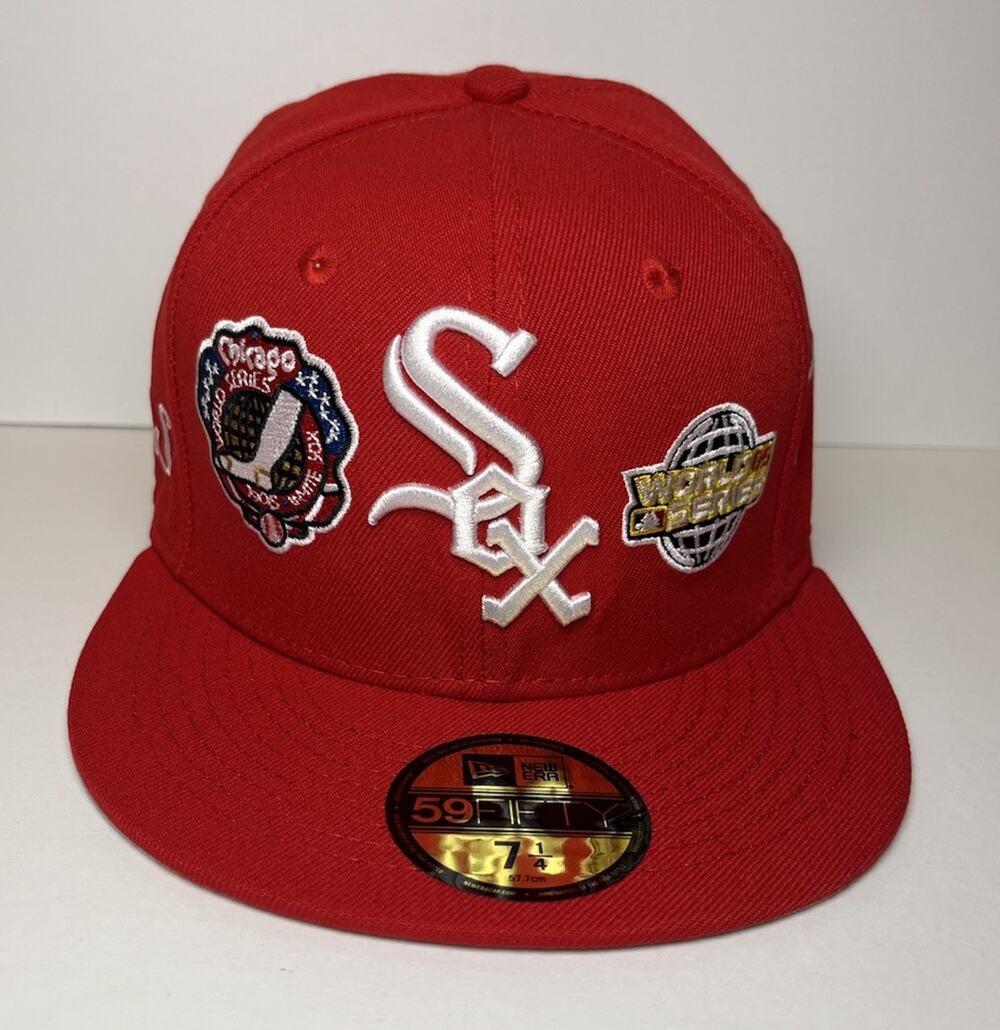 New Era 59FIFTY Chicago White Sox World Series Champions Fitted Hat Sized 7 1/4